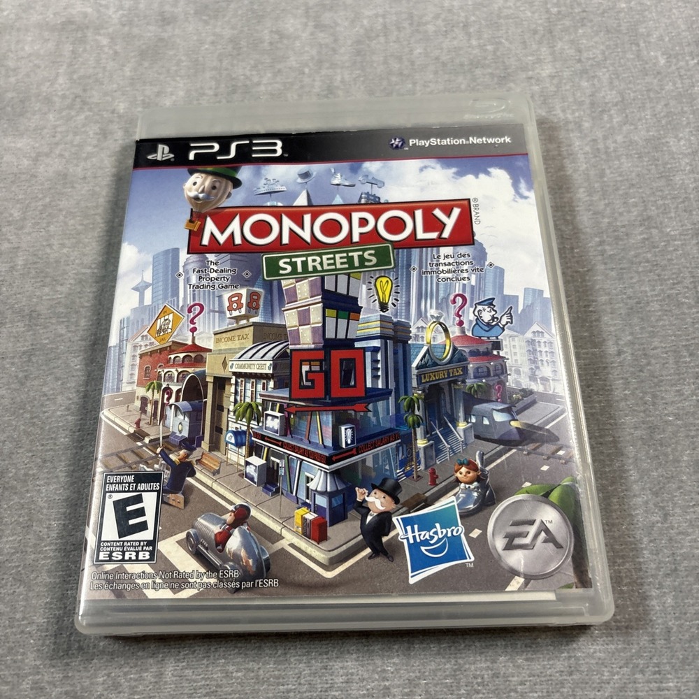 Monopoly Streets Sony PlayStation 3 PS3 Game EA 2010 with Manual NTSC-U/C